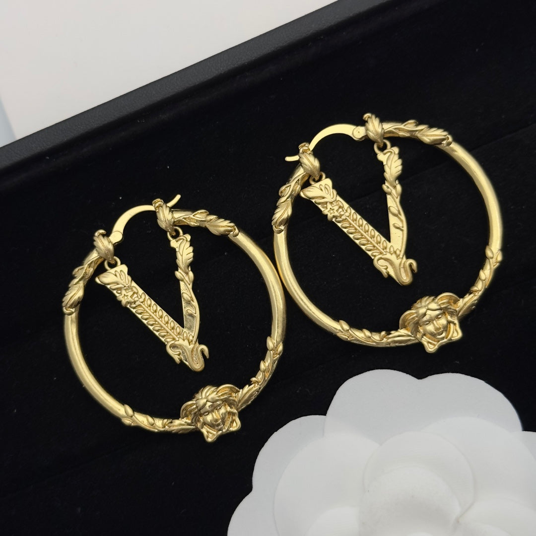 Personalized Avatar Circle Earrings