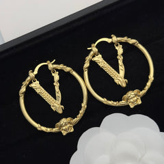 Personalized Avatar Circle Earrings