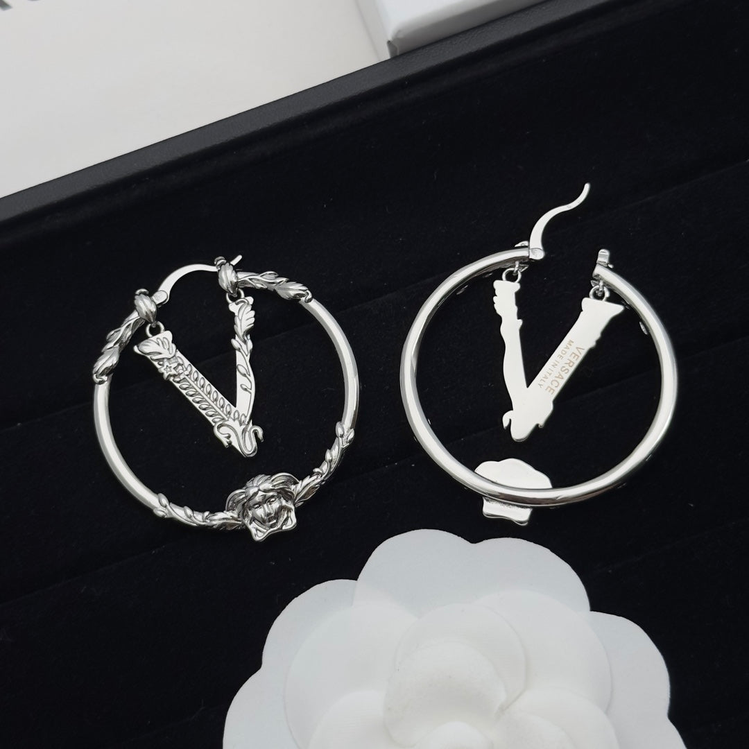 Personalized Avatar Circle Earrings