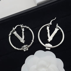 Personalized Avatar Circle Earrings