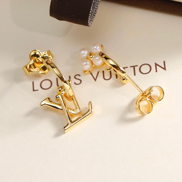 Asymmetrical Pearl Earrings