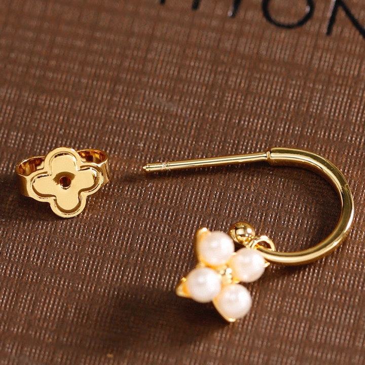 Asymmetrical Pearl Earrings