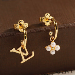 Asymmetrical Pearl Earrings