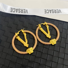 Full Diamond Avatar Hoop Earrings