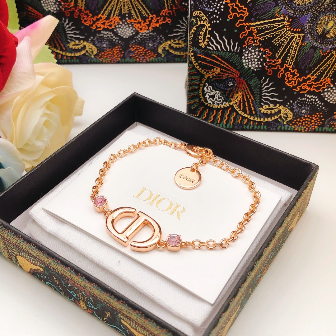 Rose gold crystal bracelet