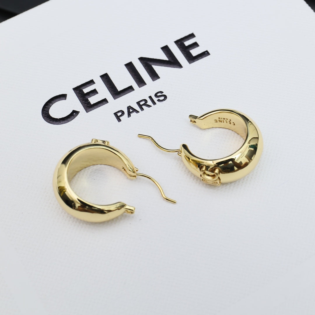 Monogram Hoop Earrings