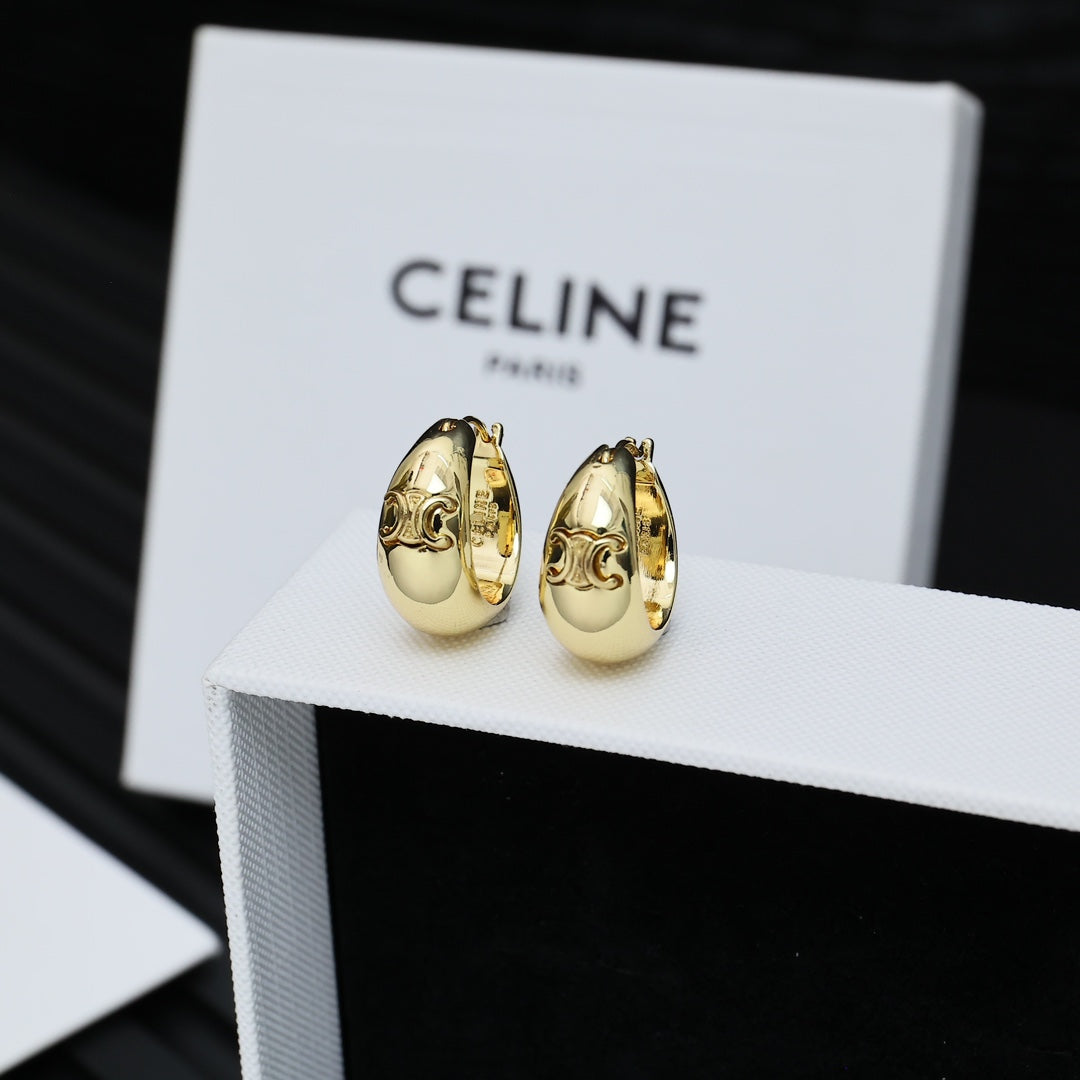 Monogram Hoop Earrings
