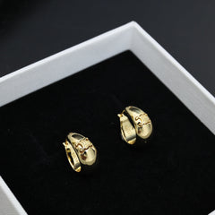Monogram Hoop Earrings