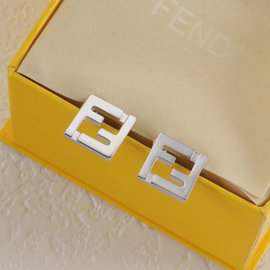 Metal Square Earrings