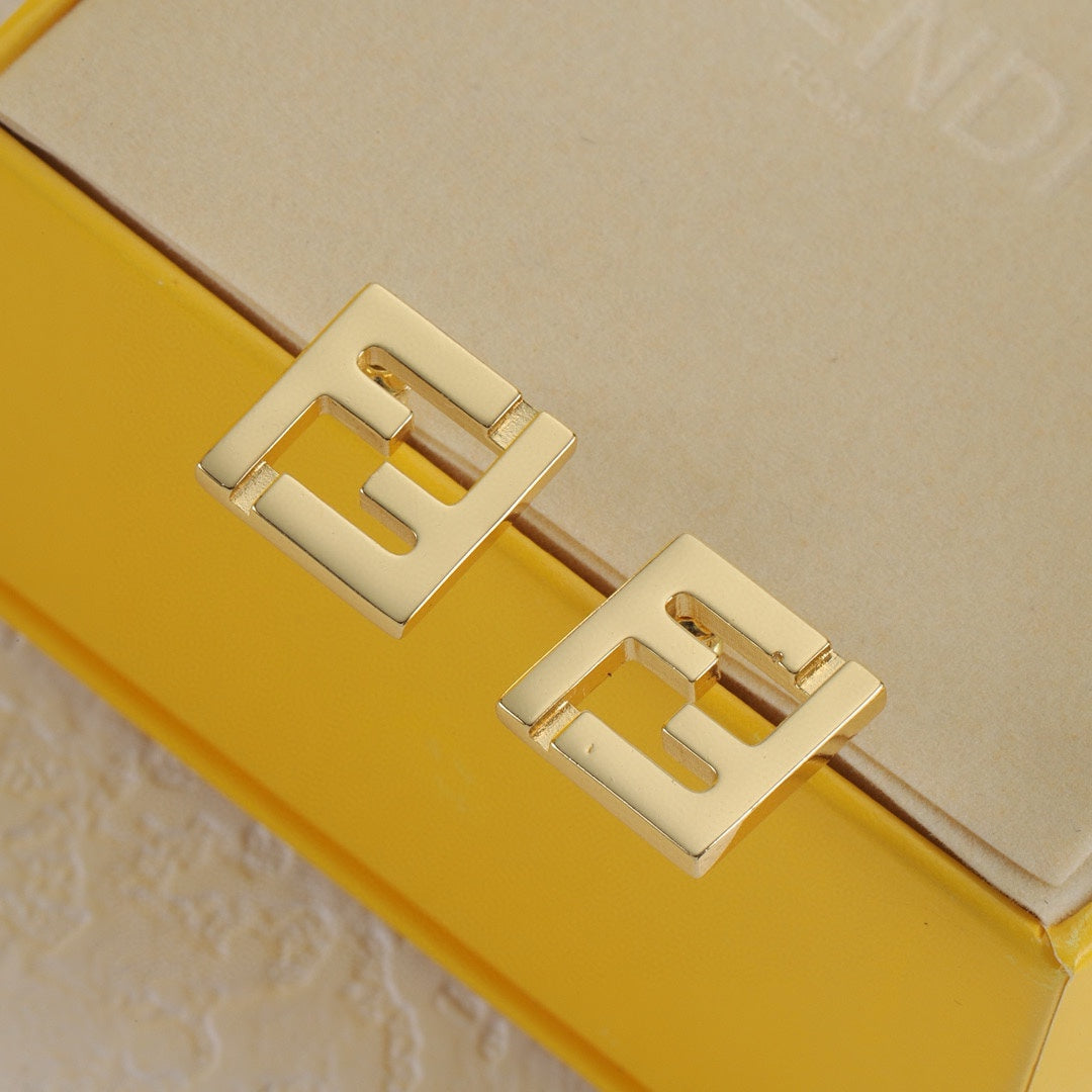 Metal Square Earrings