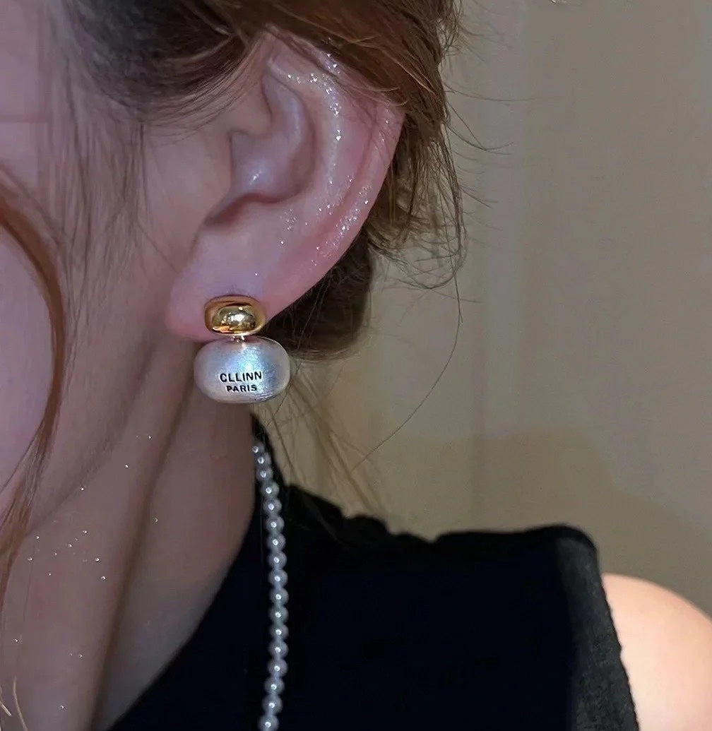 Colorblock Pendant Earrings