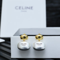 Colorblock Pendant Earrings