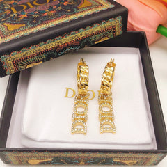 Stylish Diamond Pendant Earrings