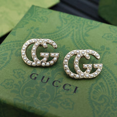 Versatile Letter Pearl Earrings