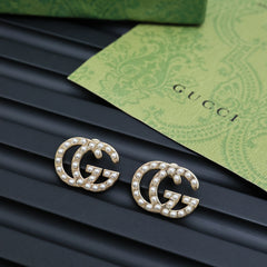 Versatile Letter Pearl Earrings