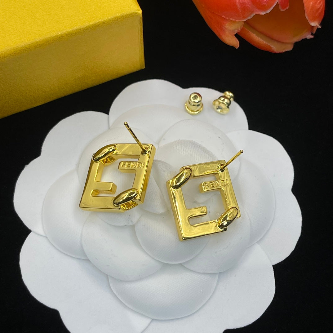 Monogram Diamond Letter Earrings