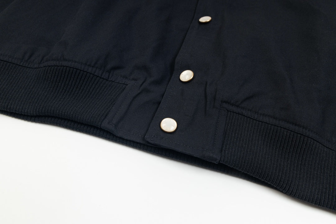 Embroidered baseball jacket