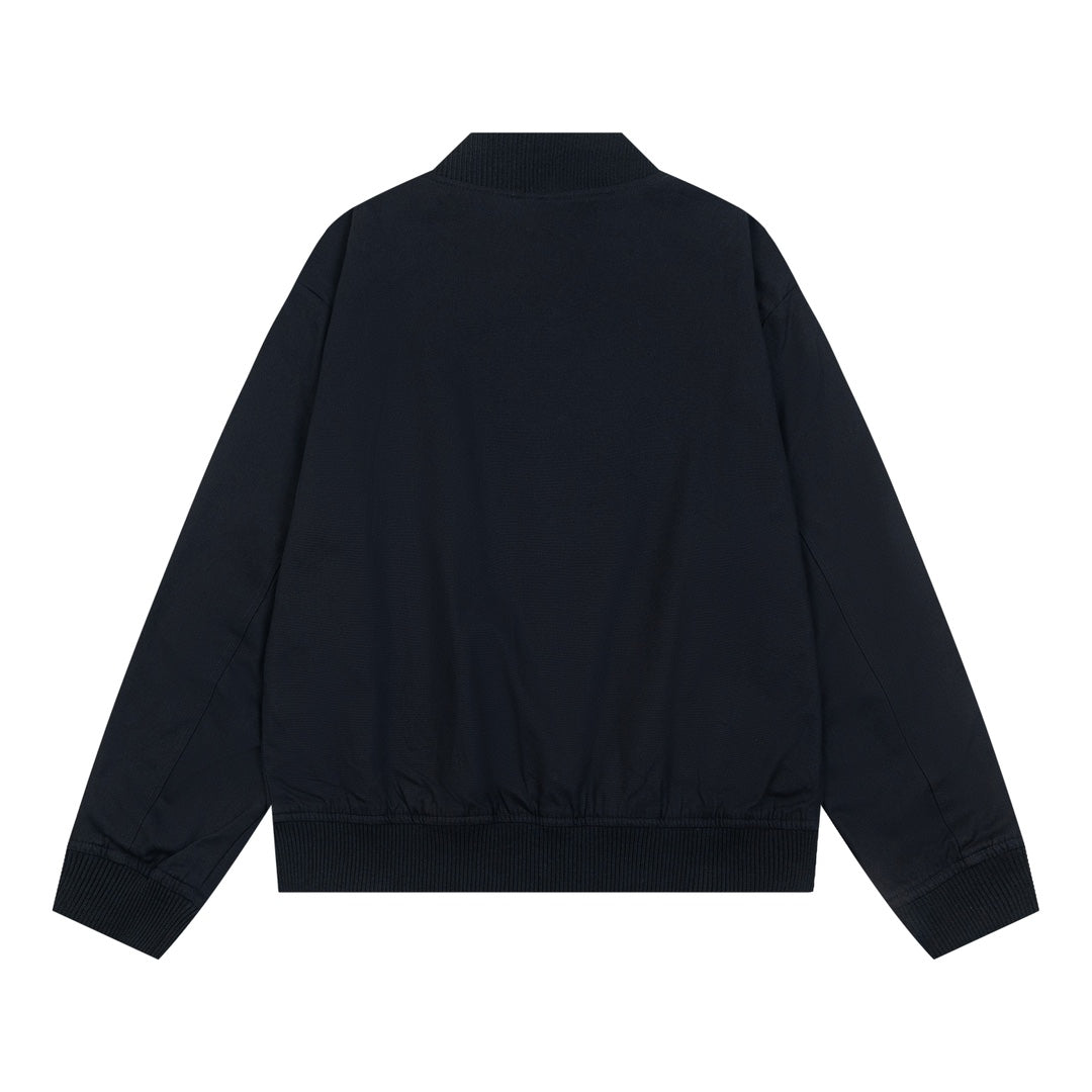 Embroidered baseball jacket