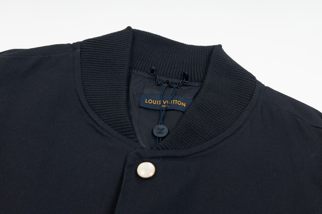 Embroidered baseball jacket