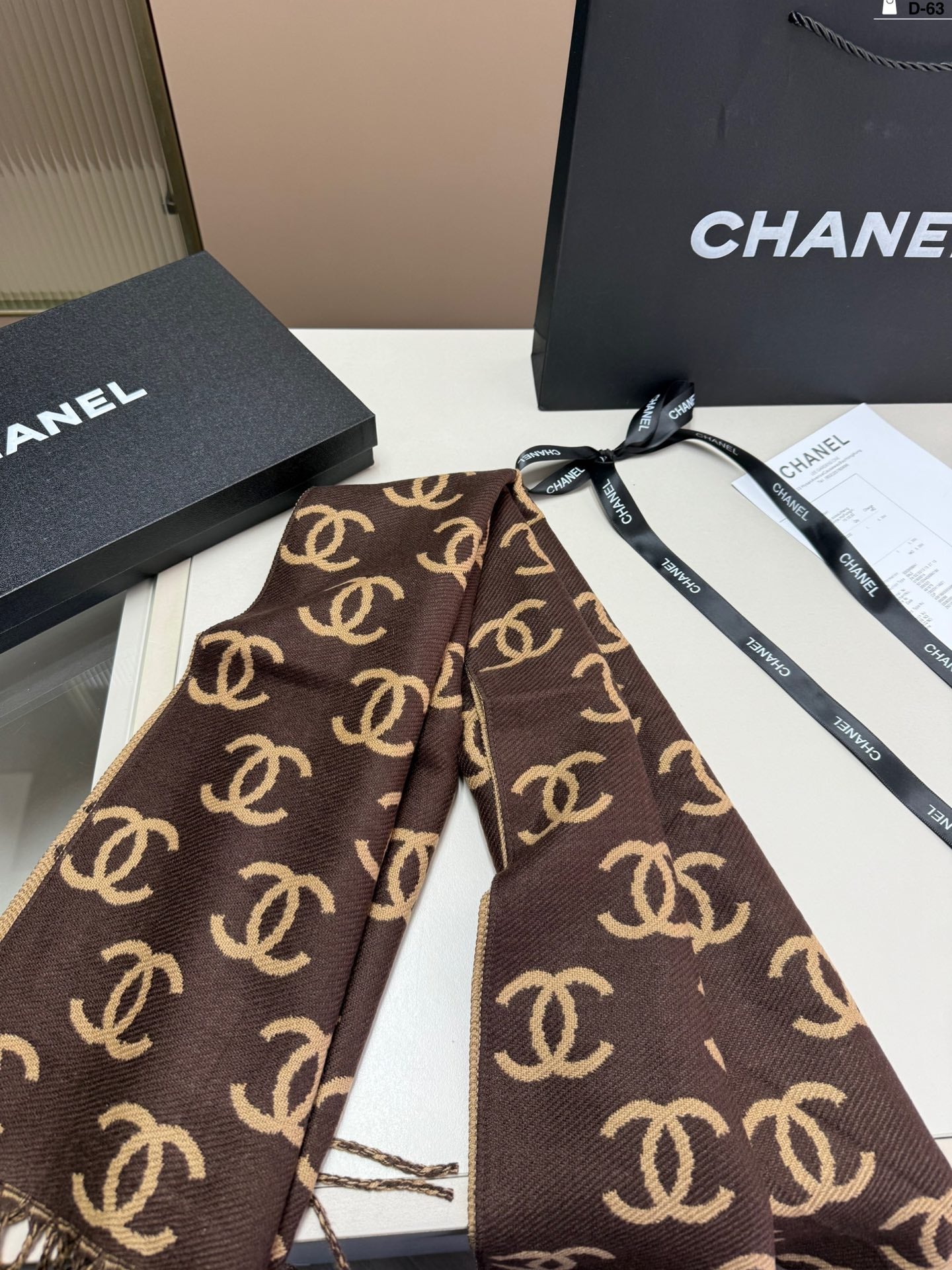 Classic tassel 100% cashmere scarf
