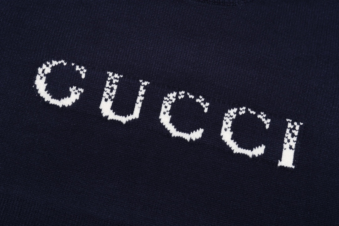 Knitted jacquard cashmere sweatshirt