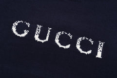 Knitted jacquard cashmere sweatshirt