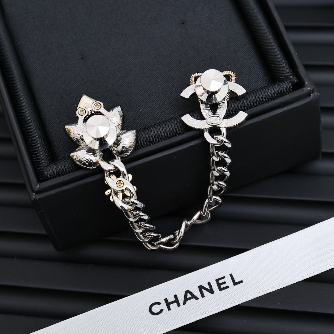 Multi-element Chain Brooch