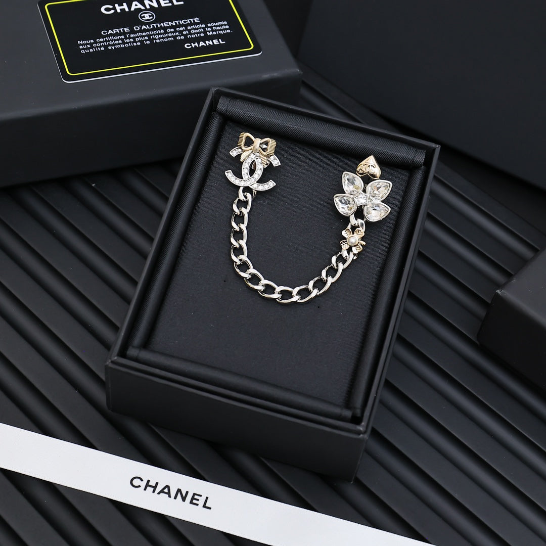 Multi-element Chain Brooch