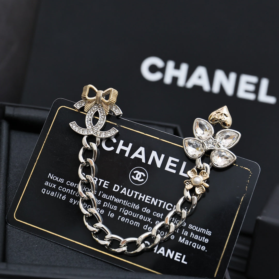 Multi-element Chain Brooch
