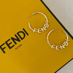Letter Hoop Earrings