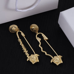 Asymmetrical Paperclip Earrings