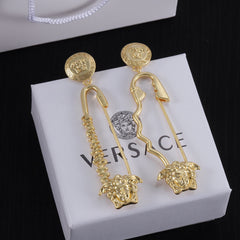 Asymmetrical Paperclip Earrings