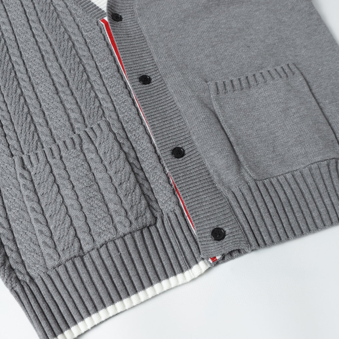 Knitted cashmere cardigan