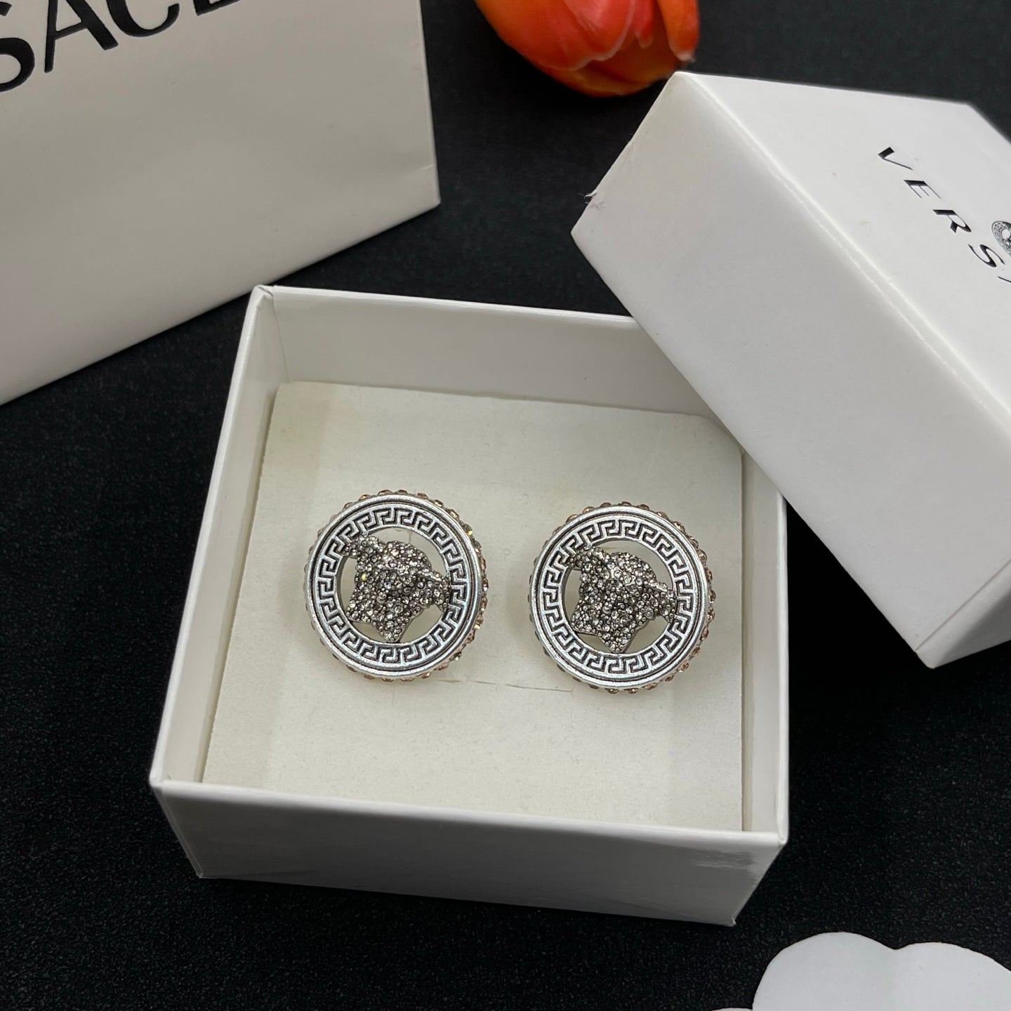 Full Diamond Avatar Earrings
