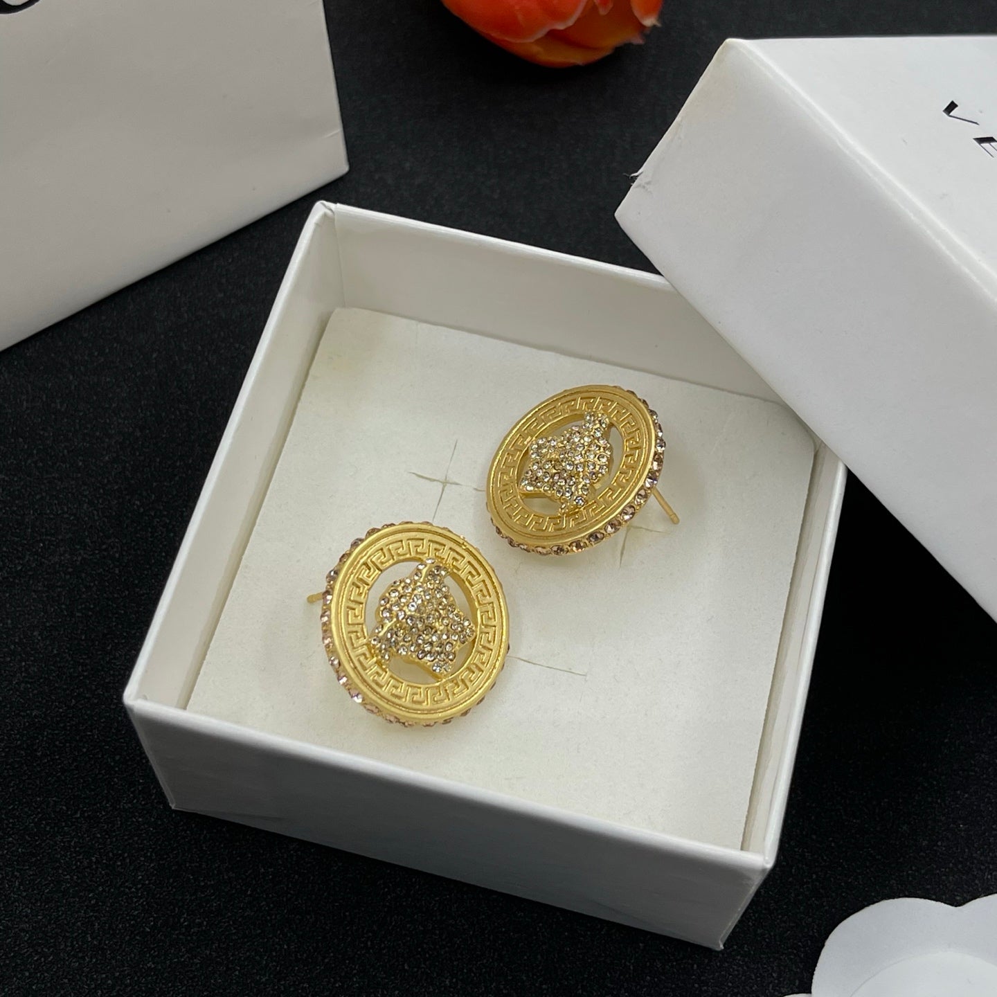 Full Diamond Avatar Earrings