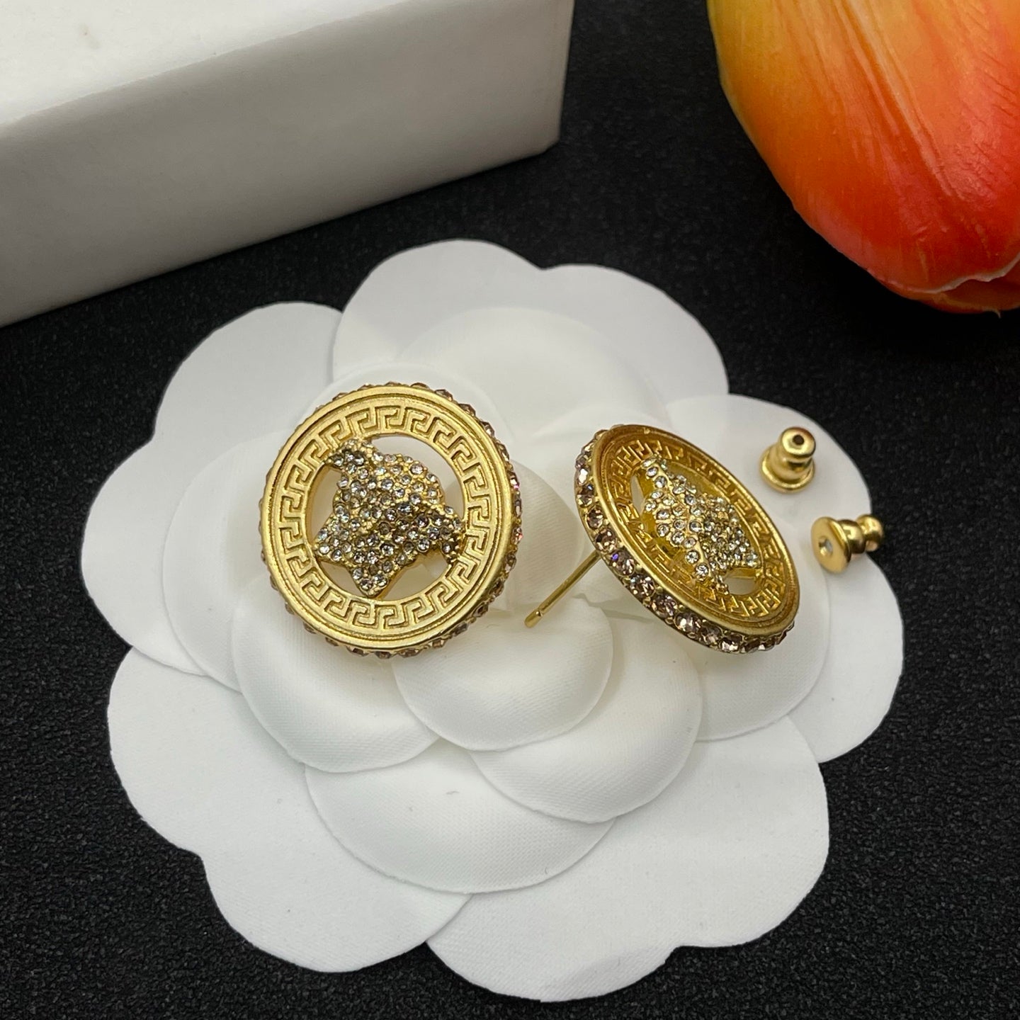 Full Diamond Avatar Earrings