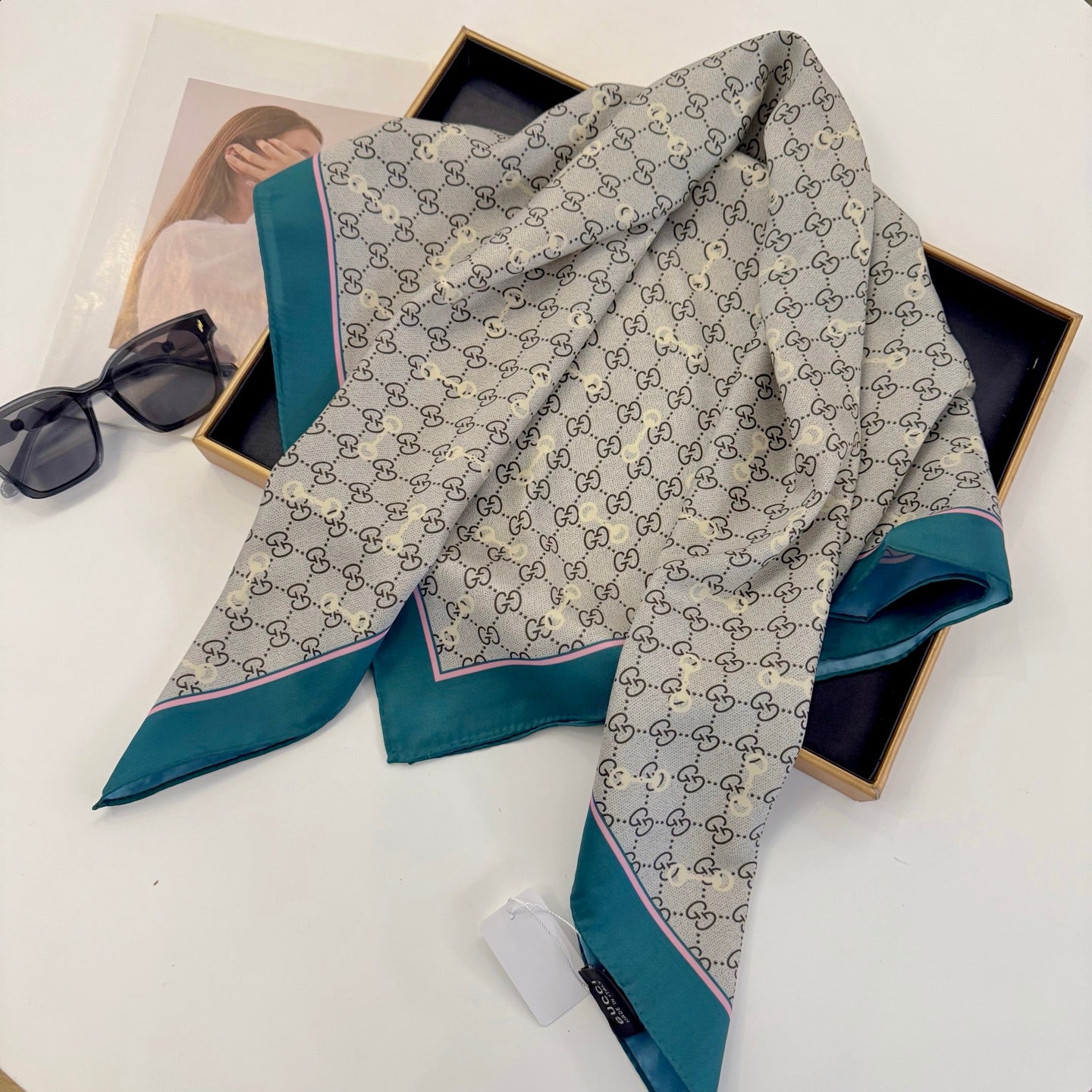 Classic silk printed shawl