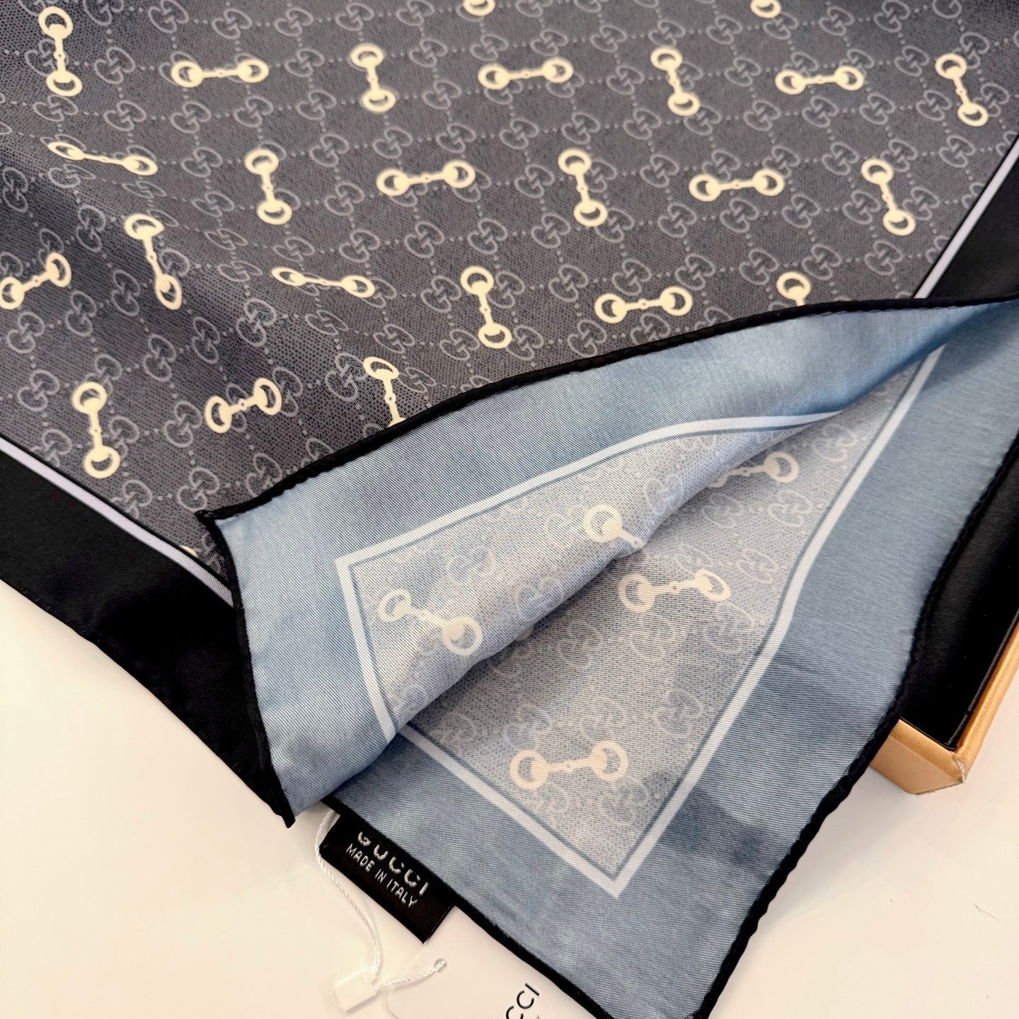 Classic Silk Printed Black Shawl