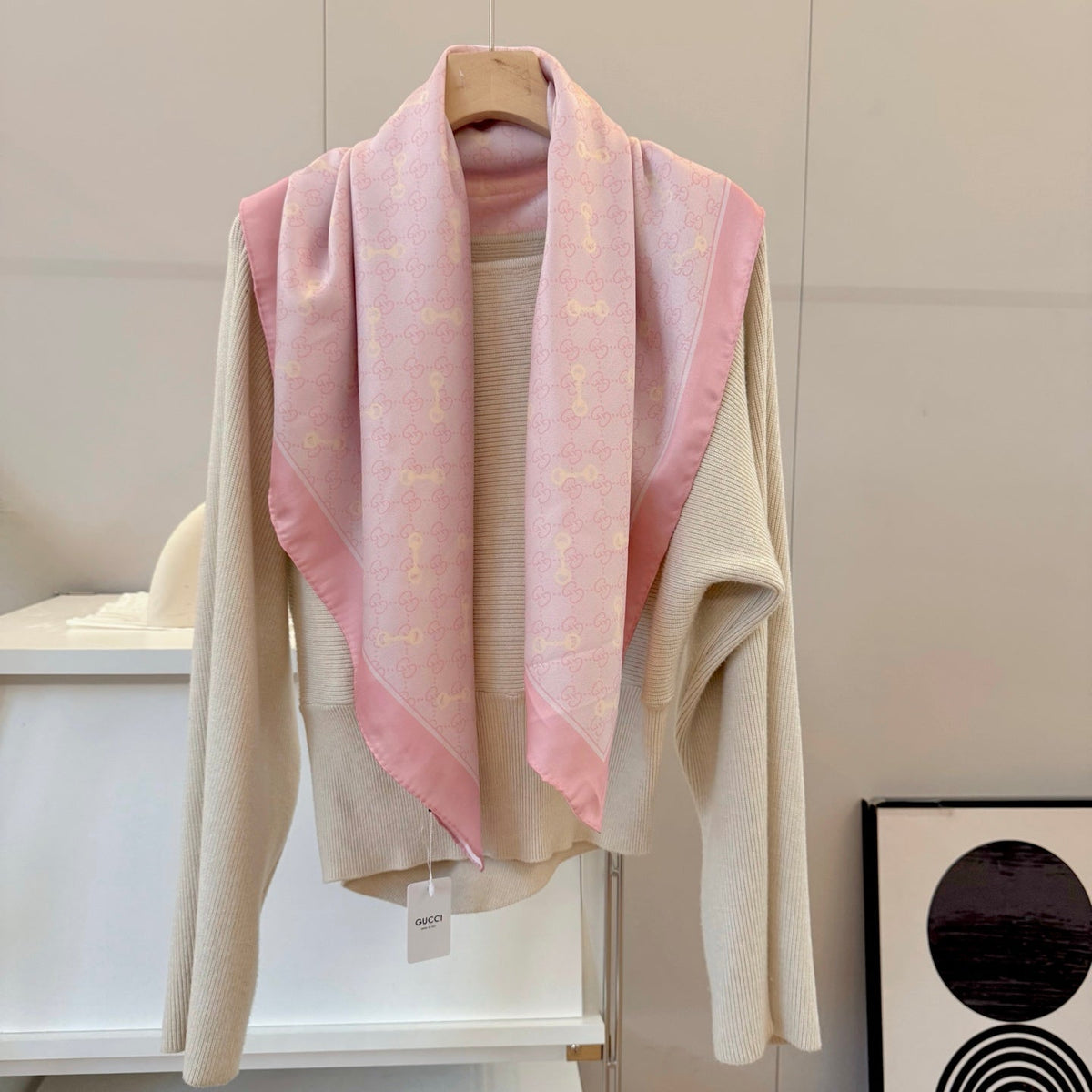 Classic Silk Printed Pink Shawl