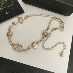 Diamond charm necklace