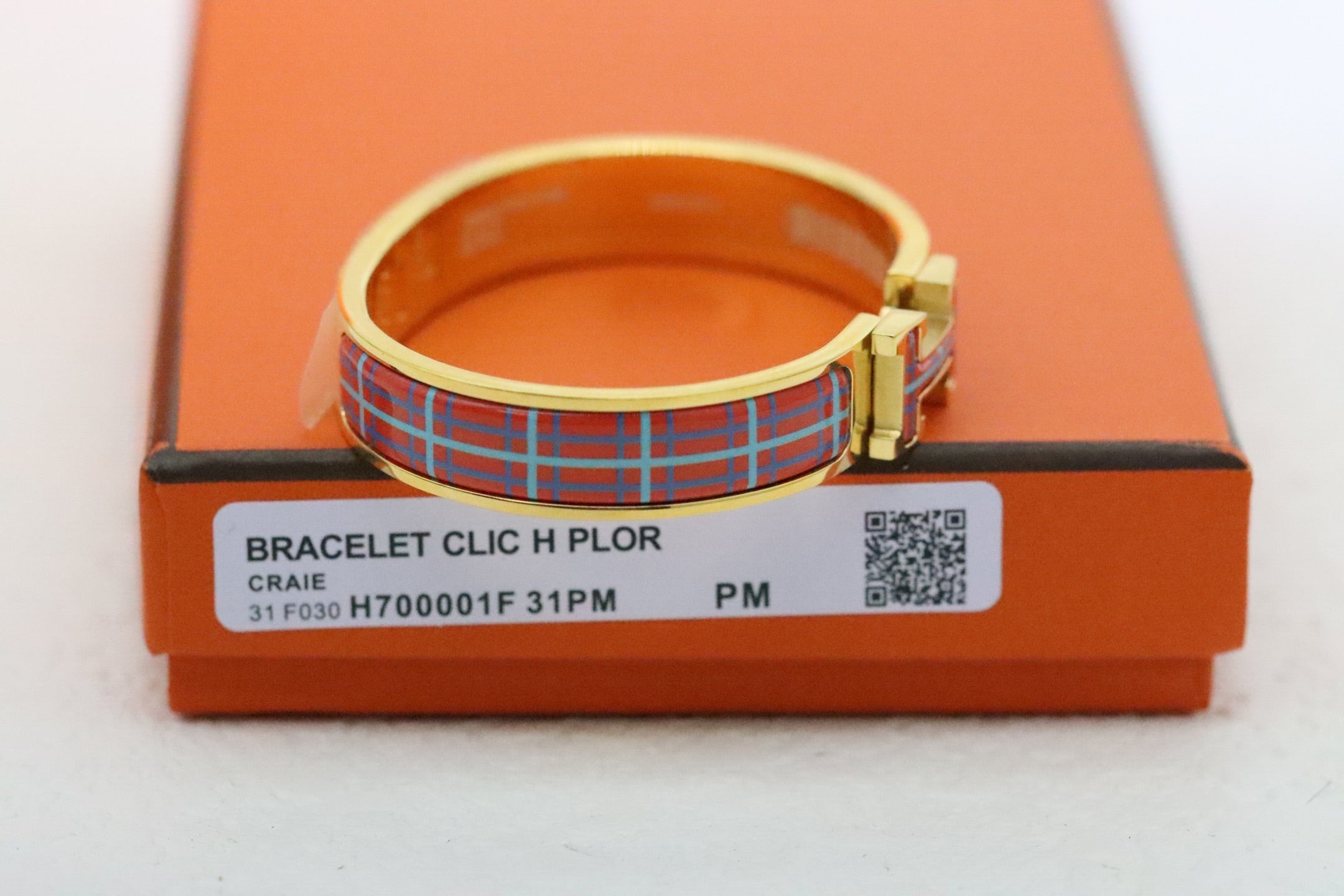Checkered Enamel Bracelet