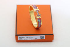 Checkered Enamel Bracelet