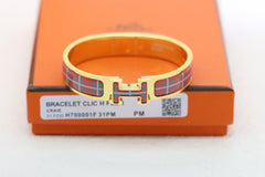 Checkered Enamel Bracelet
