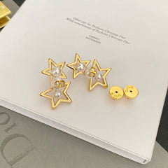 Fashionable Star Pearl Earrings