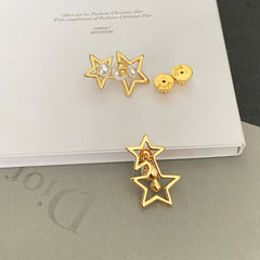 Fashionable Star Pearl Earrings