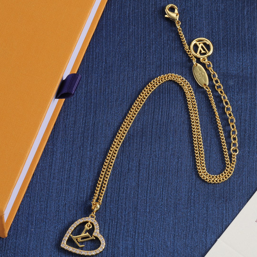 Heart Diamond Pendant Necklace