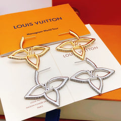 Diamond Flower Earrings
