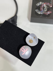 Stylish Enamel Pearl Earrings