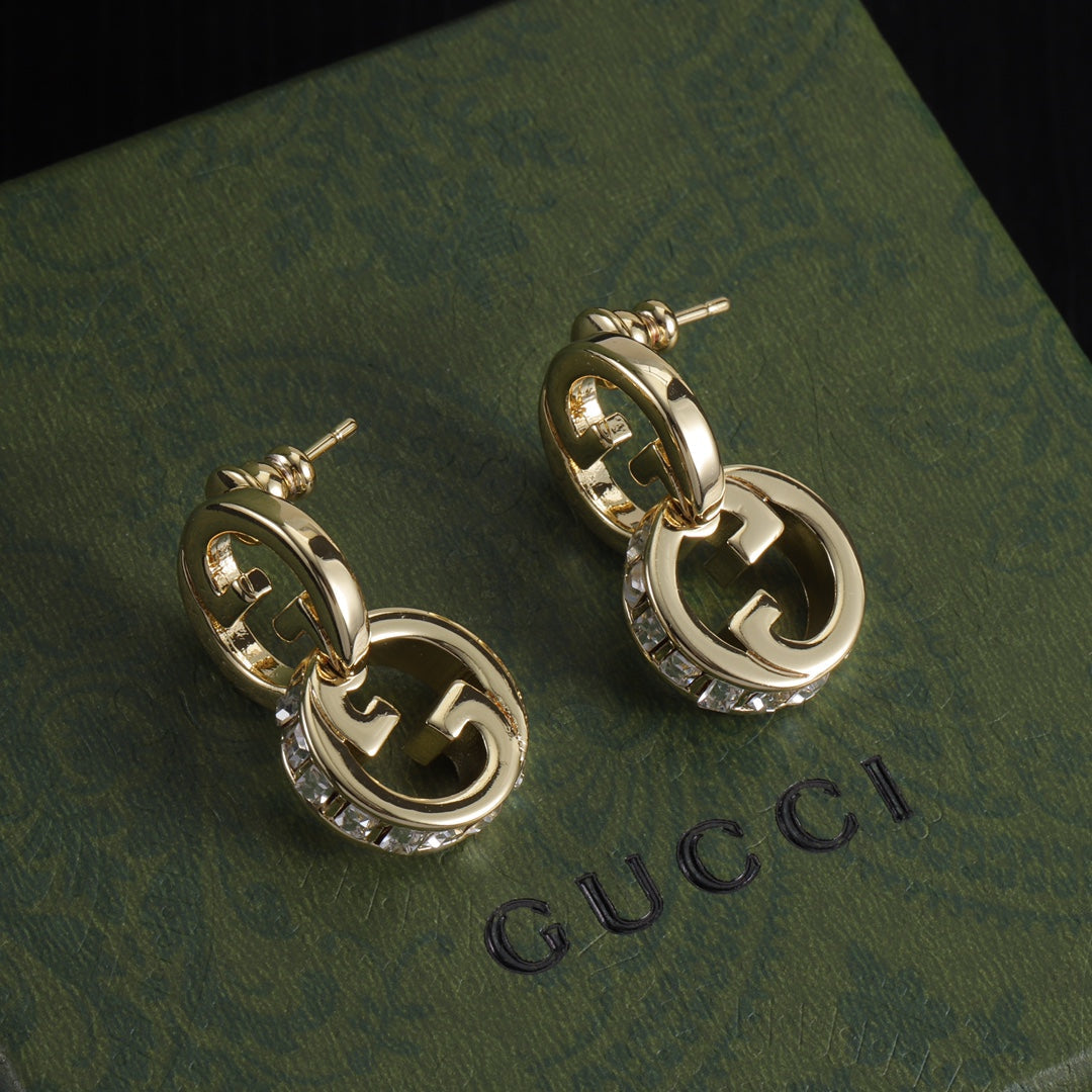 Versatile Crystal-trimmed Earrings