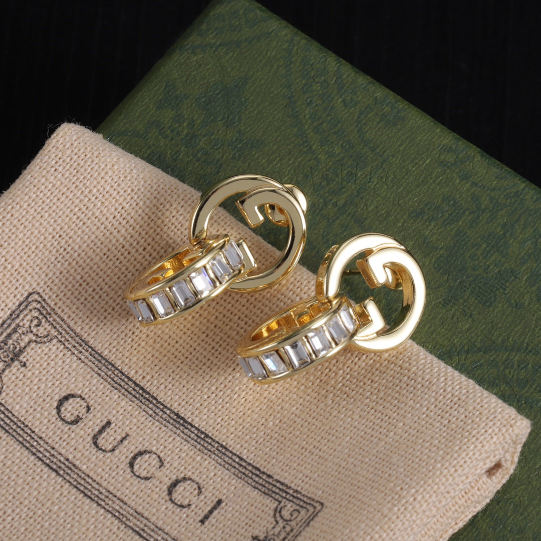 Versatile Crystal-trimmed Earrings